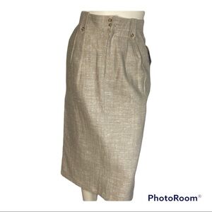 NWT Toffs  Moygashel Linen Skirt Sz 7/8